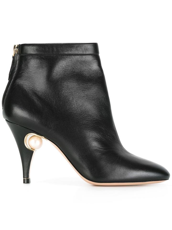 Nicholas Kirkwood Penelope Pearl Ankle Boots - Black
