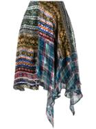Preen By Thornton Bregazzi Tie Dye Print Clash Dress - Blue