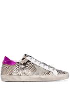 Golden Goose Superstar Snake-effect Low-top Sneakers - P41