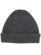Maison Margiela Ribbed Knit Hat - Grey