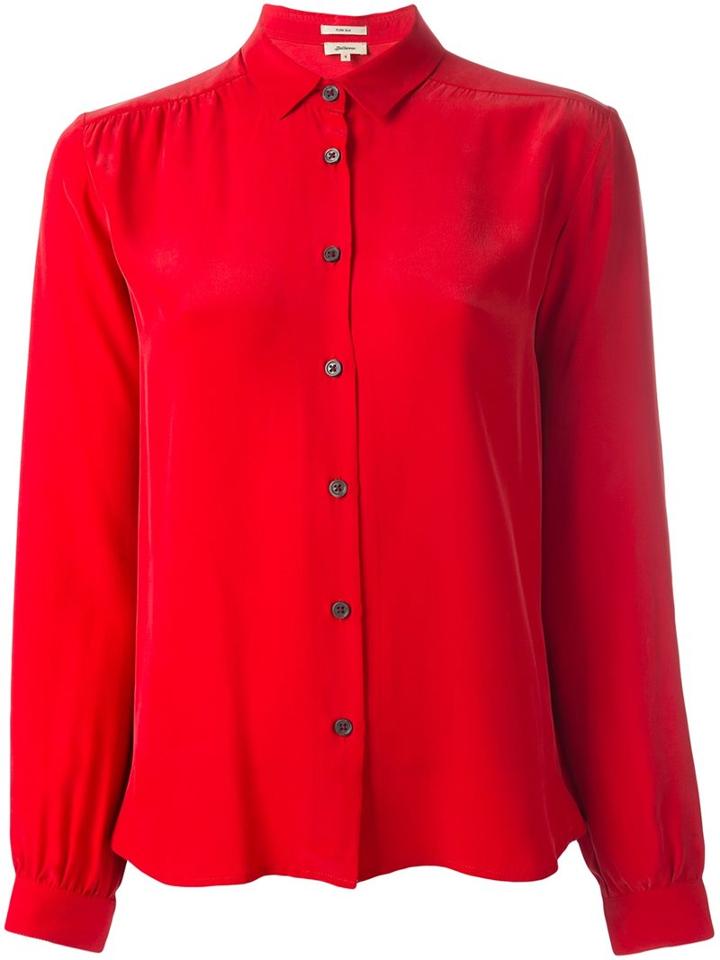 Bellerose Classic Shirt, Women's, Size: 2, Red, Silk