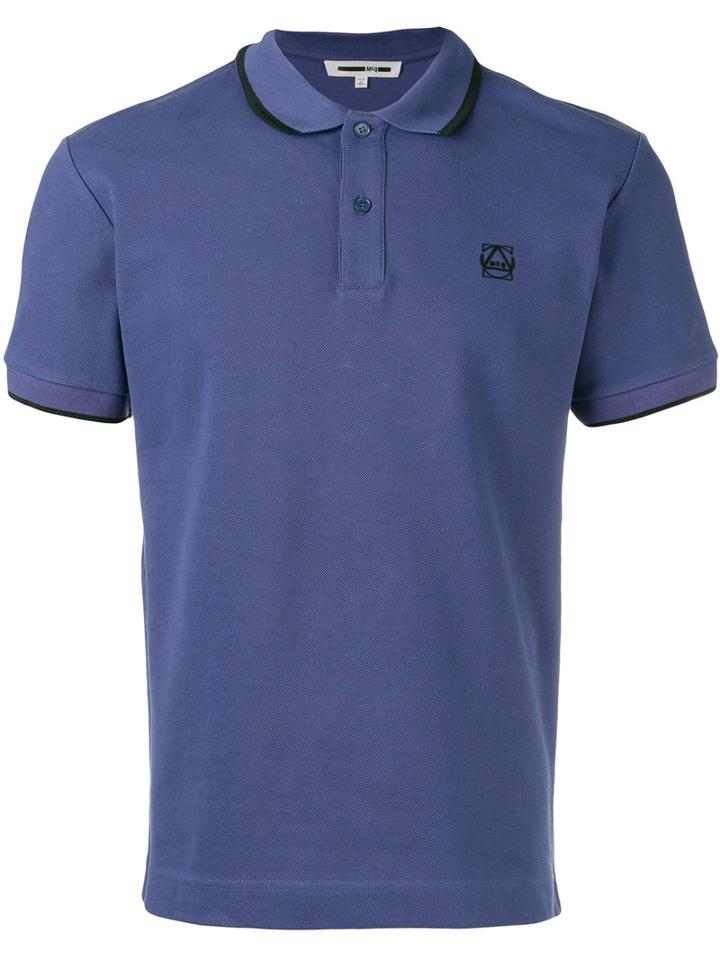 Mcq Alexander Mcqueen Embroidered Logo Polo Shirt, Men's, Size: Xxl, Pink/purple, Cotton