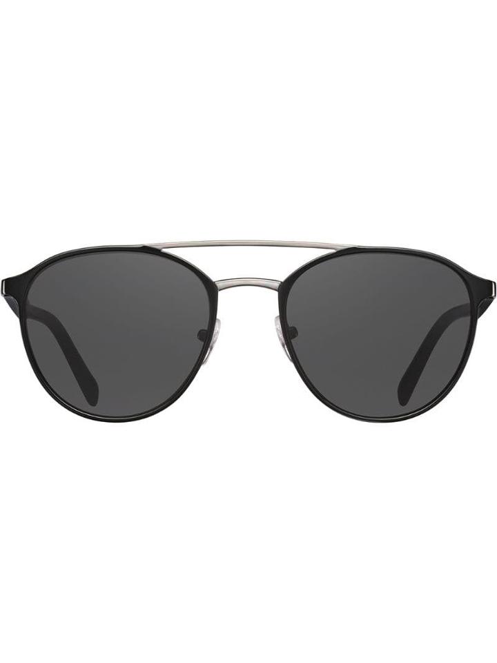 Prada Eyewear Double Nose Bridge Sunglasses - Black
