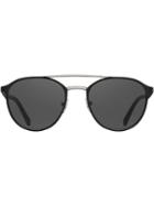 Prada Eyewear Double Nose Bridge Sunglasses - Black