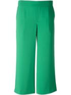 P.a.r.o.s.h. Cropped Trousers, Women's, Size: M, Green, Polyester