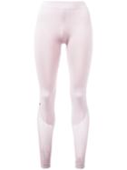 Adidas By Stella Mccartney Mesh Panel Leggings, Women's, Size: Medium, Pink/purple