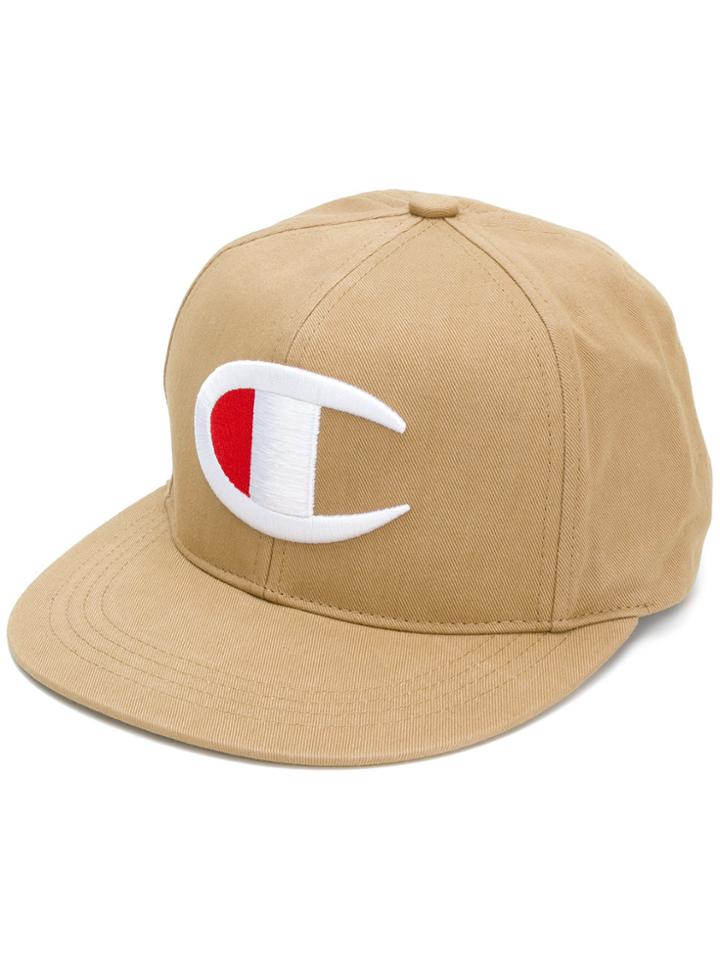 Champion Logo Embroidered Cap - Nude & Neutrals