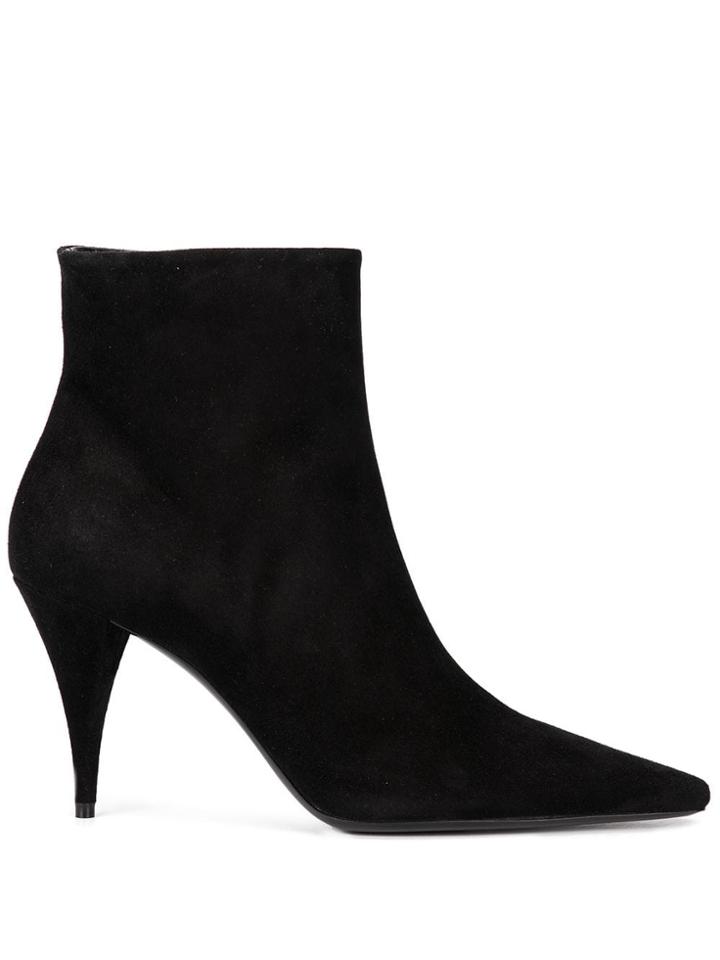 Saint Laurent Kiki Ankle Boots - Black