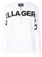 Karl Lagerfeld Logo Print Zip Hoodie - White