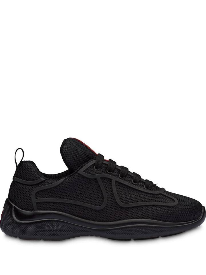 Prada Bike Fabric Runner Sneakers - Black