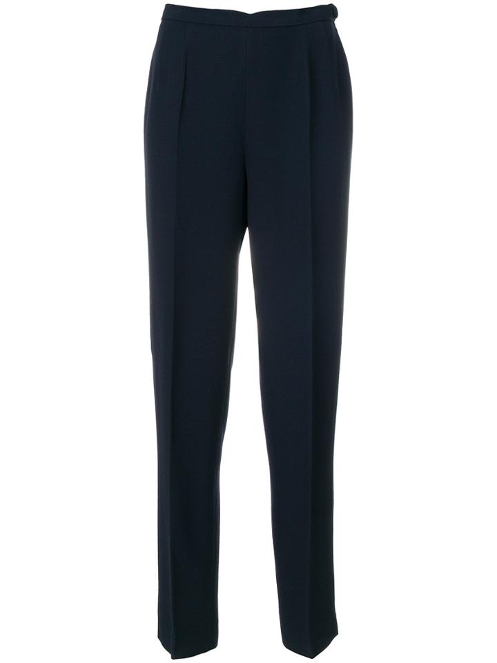 Moschino Vintage High Waist Tailored Trousers - Blue
