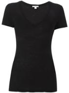 James Perse Scoop Neck T-shirt - Black