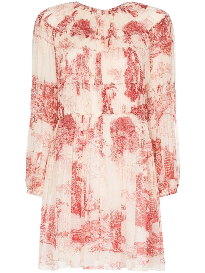 Chloé Toile De Jouey Print Mini Dress - 91t White Red 1