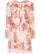 Chloé Toile De Jouey Print Mini Dress - 91t White Red 1
