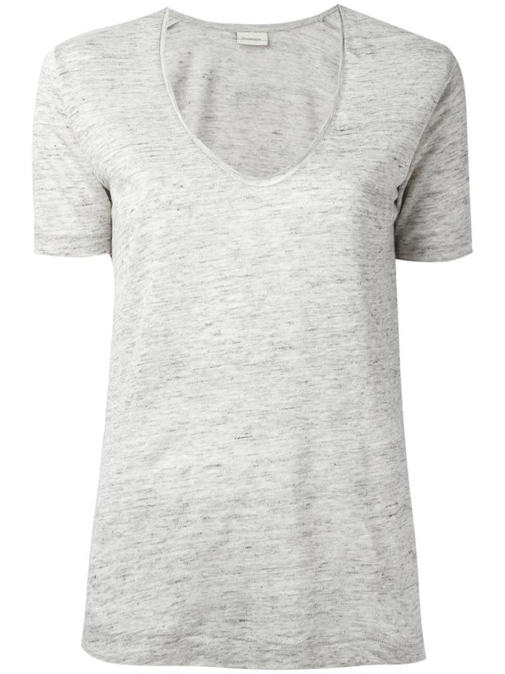 By Malene Birger - Jyttio T-shirt - Women - Linen/flax - S, Grey, Linen/flax