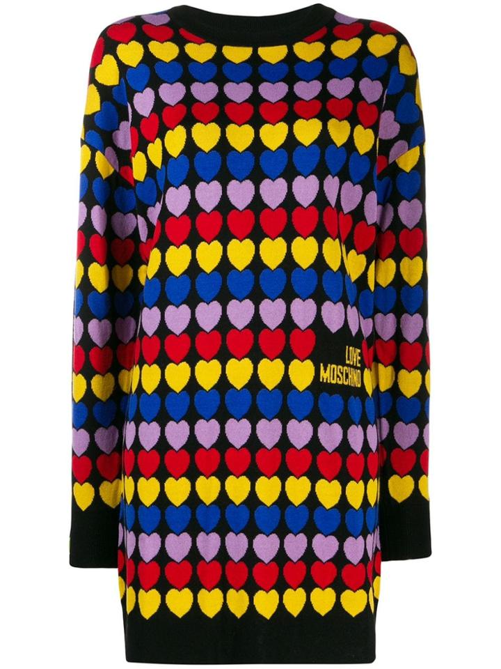 Love Moschino Cuori Dress - Black