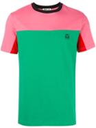Mcq Alexander Mcqueen Colour Block T-shirt, Men's, Size: Large, Green, Cotton