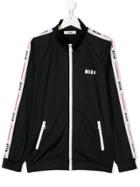 Msgm Kids Side Logo Sweatshirt - Black