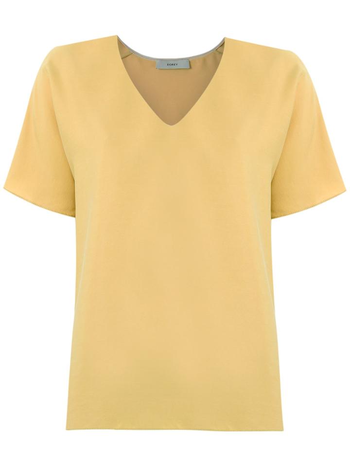 Egrey V Neck Blouse, Women's, Size: 40, Yellow/orange, Viscose