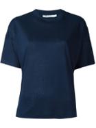 T By Alexander Wang Dropped Shoulder T-shirt, Women's, Size: S, Blue, Viscose