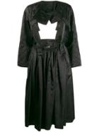 Comme Des Garçons Cut-out Quilted Dress - Black