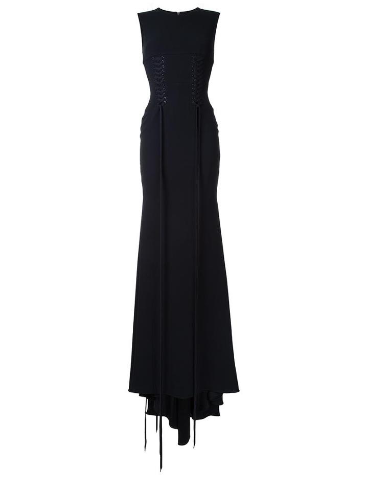 Alex Perry 'kadence' Gown, Women's, Size: 12, Black, Polyester/triacetate