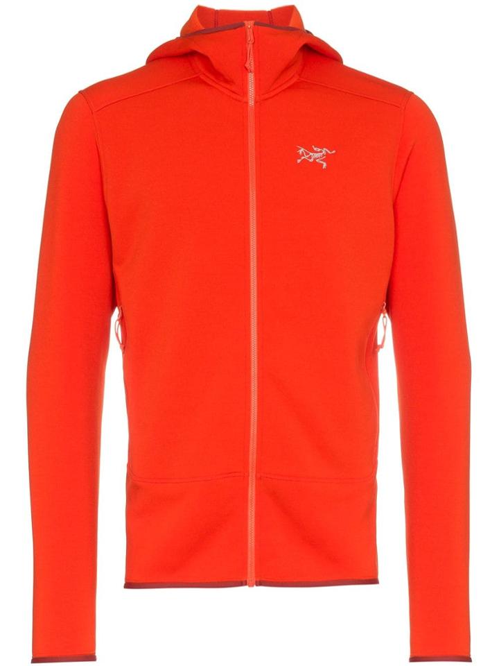 Arc'teryx Red Kyanite Hd Hooded Jacket - Yellow & Orange