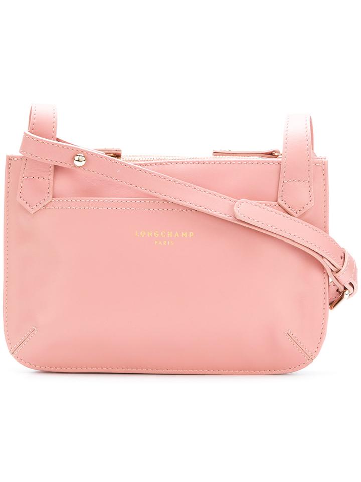 Longchamp Small Zipped Shoulder Bag - Pink & Purple