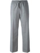 Joseph Drawstring Trousers, Women's, Size: 36, Grey, Cotton/spandex/elastane/virgin Wool