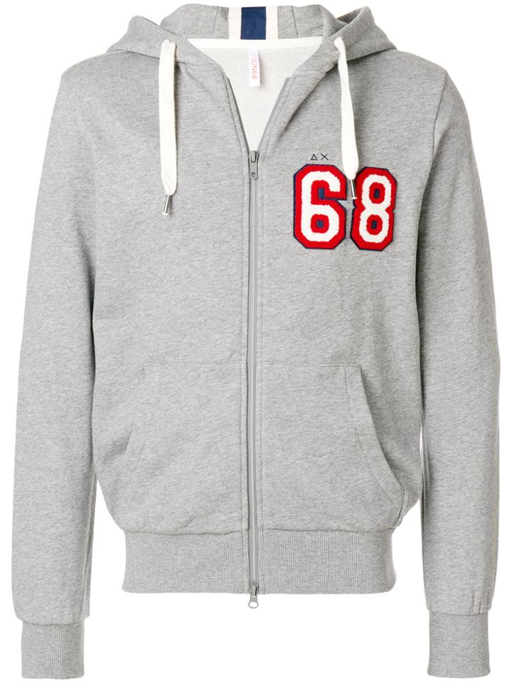 Sun 68 68 Zip Hoodie - Grey