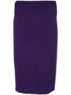 Les Copains Classic Fitted Pencil Skirt - Pink & Purple