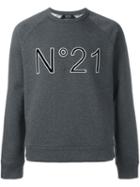 No21 Logo Sweatshirt, Men's, Size: Medium, Grey, Cotton/viscose/silk
