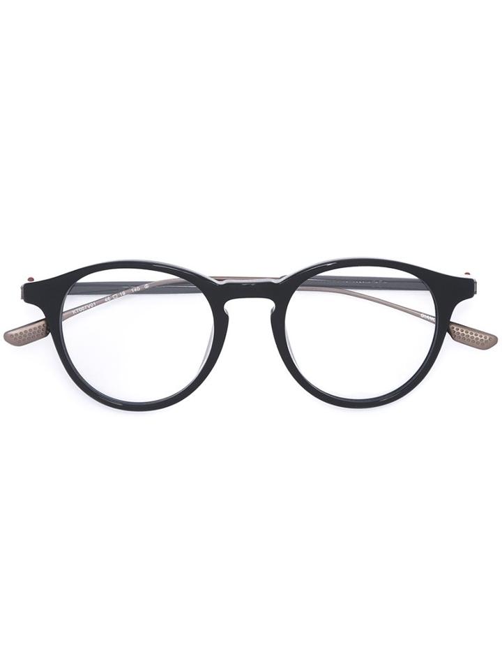 Kiton 'giano' Frame, Black, Acetate/titanium