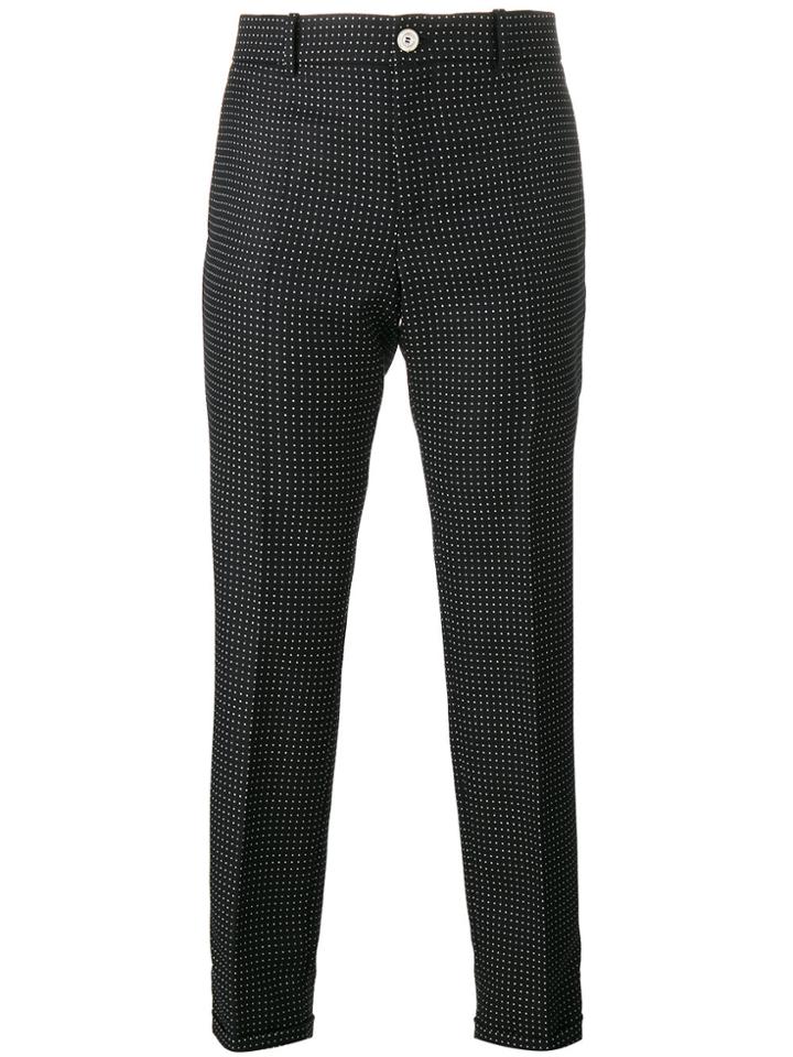 Gucci Polka Dot Cropped Trousers - Black