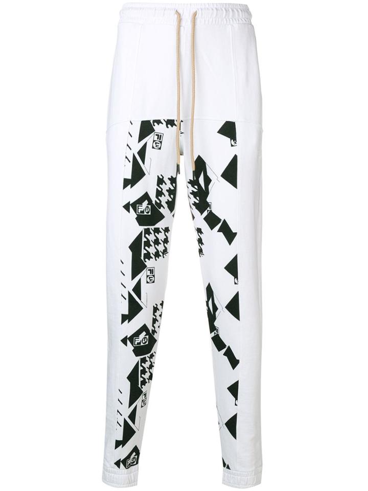 Liam Hodges Liam Hodges X Fila Printed Track Pants - White