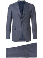 Tagliatore Check Pattern Suit - Blue