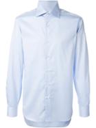 Barba Classic Collar Shirt, Men's, Size: 40, Blue, Cotton