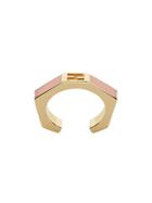 Fendi Enamelled Baguette Ring - Pink