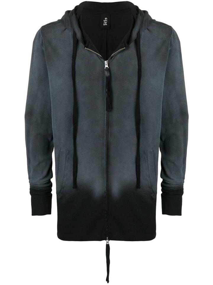 Thom Krom Dyed Hooded Jacket - Black