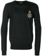 Dolce & Gabbana Crest Patch Jumper - Black