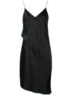 Rag & Bone Asymmetric Slip Dress, Women's, Size: 8, Black, Viscose/silk