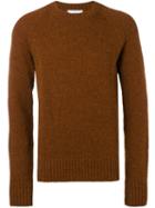 Ami Alexandre Mattiussi Crewneck Raglan Sleeves Sweater - Brown