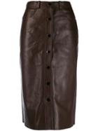 Sandro Paris Nooda Skirt - Brown