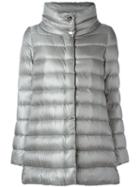 Herno Padded Jacket, Women's, Size: 44, Grey, Polyamide/cotton/feather Down
