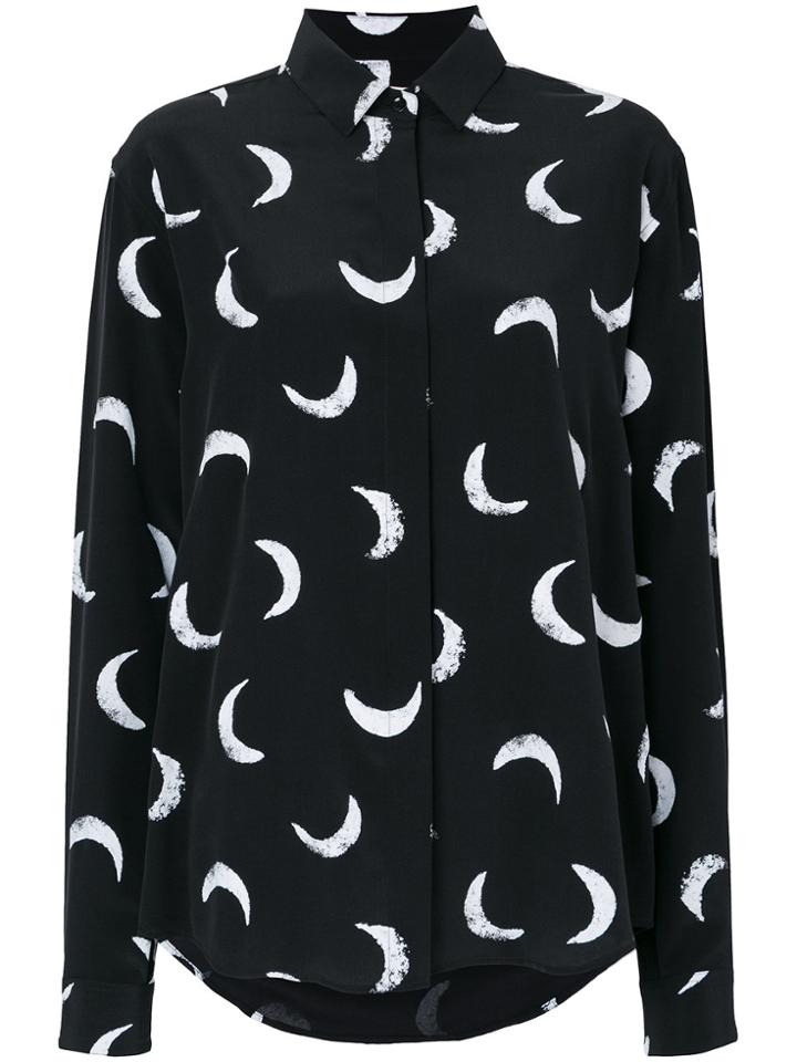 Saint Laurent Half Moon Print Shirt - Black