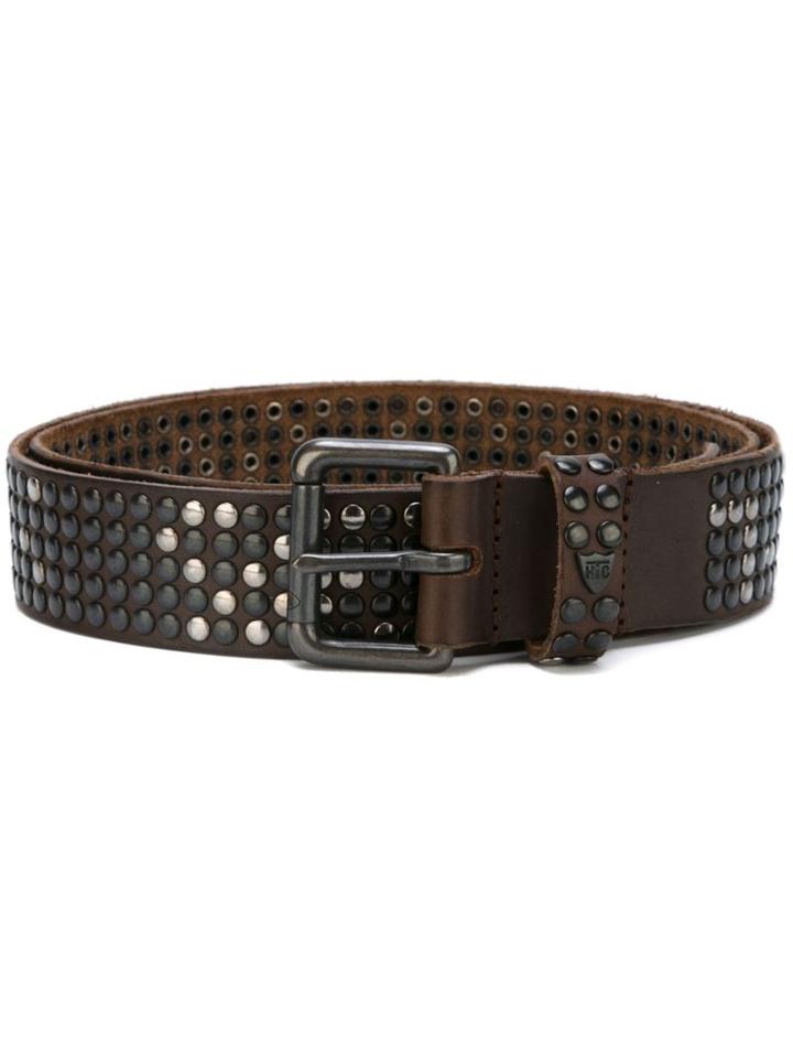 Htc Hollywood Trading Company '5000 Studs' Belt, Men's, Size: 95, Brown, Leather