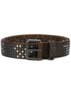 Htc Hollywood Trading Company '5000 Studs' Belt, Men's, Size: 95, Brown, Leather