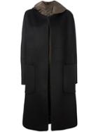 Jil Sander Single Breasted Coat, Women's, Size: 34, Black, Polyamide/polyester/virgin Wool