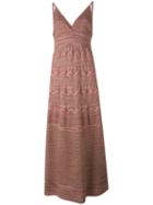 M Missoni - Long Knitted Dress - Women - Polyamide/polyester/viscose/metallized Polyamide - M, Women's, Pink/purple, Polyamide/polyester/viscose/metallized Polyamide