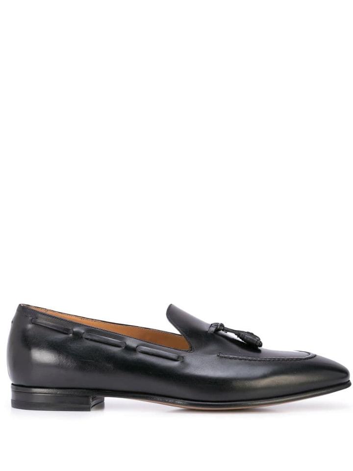 Francesco Russo Tassel Detail Loafers - Black